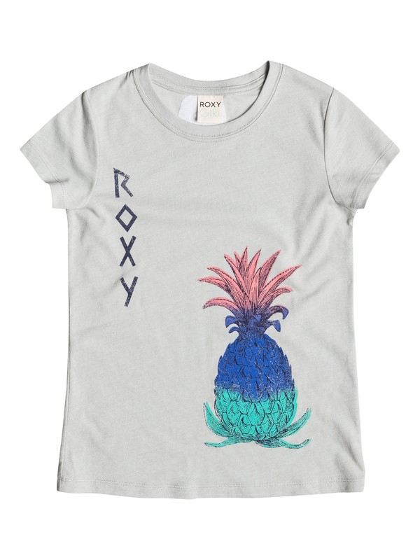 roxy, Girl's 7-14 Pineapple Art Tee, Highrise-h (sgrh) 0 Girl's 7-14 Pineapple Art Tee RRM51477 Roxy
