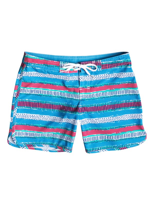 roxy, Girl's 7-14 All Mixed Up 4-Way Stretch Boardshorts, Bluebell - Pattern_1 (blv6) 0 Girl's 7-14 All Mixed Up 4-Way Stretch Boardshorts RRM55107 Roxy