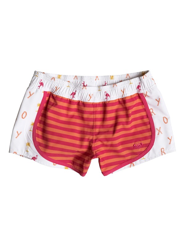 roxy, Girl's 7-14 Flamingo Beach Boardshorts, Melon - Stripe_1 (nhz3) 0 Girl's 7-14 Flamingo Beach Boardshorts RRM55147 Roxy