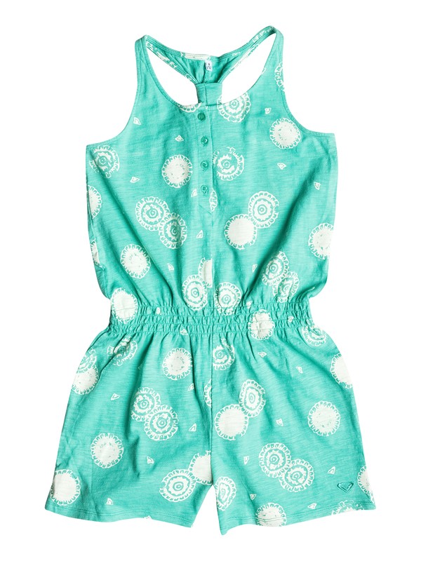 roxy, Girl's 7-14 Fireworks Romper, Waterfall-6 (bkg6) 0 Girl's 7-14 Fireworks Romper RRM58027 Roxy