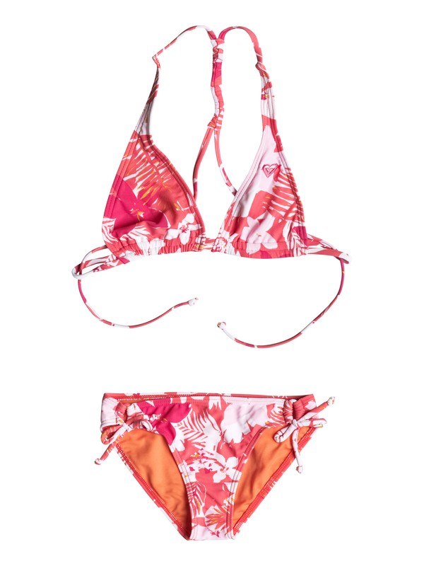 roxy, Girl's 7-14 Paradise Bound Halter Bikini Set, Sugar Coral-6 (mjj6) 0 Girl's 7-14 Paradise Bound Halter Bikini Set RRM58677 Roxy