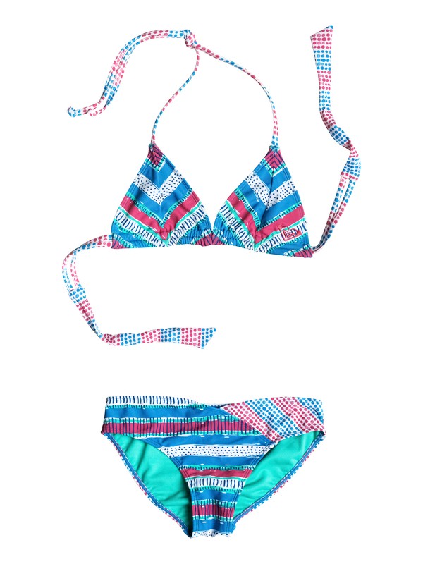Girl's 7-14 All Mixed Up Double Strap Bikini Set RRM58817 0 Girl's 7-14 All Mixed Up Double Strap Bikini Set RRM58817 Roxy