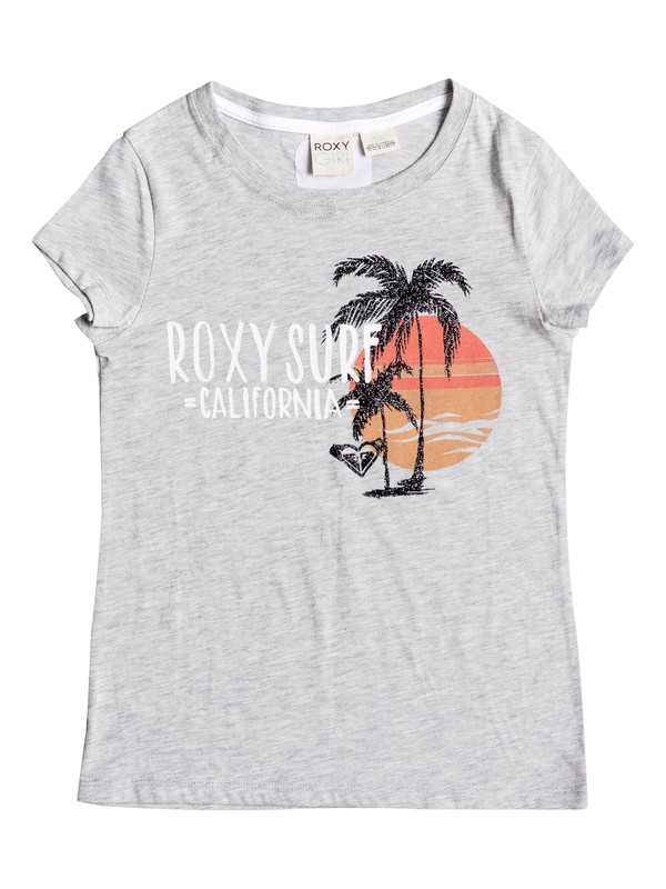 roxy, Baby Cali Beach Short Sleeve Tee, Drizzle-h (sjjh) 0 Baby Cali Beach Short Sleeve Tee RRM61001 Roxy