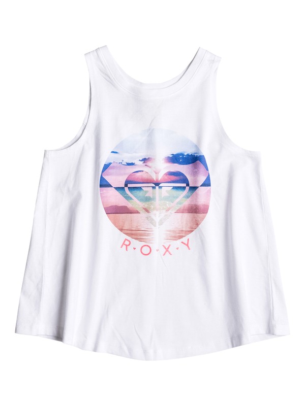 roxy, Girls2-6 We Go Montigo Tank, Bright White (wbb0) 0 Girls2-6 We Go Montigo Tank RRM61216 Roxy