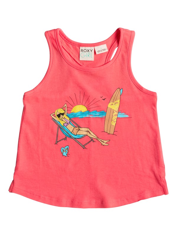 roxy, Girls 2-6 Feet In The Sand Tank, Spiced Coral - Solid (mlh0) 0 Girls 2-6 Feet In The Sand Tank RRM61366 Roxy