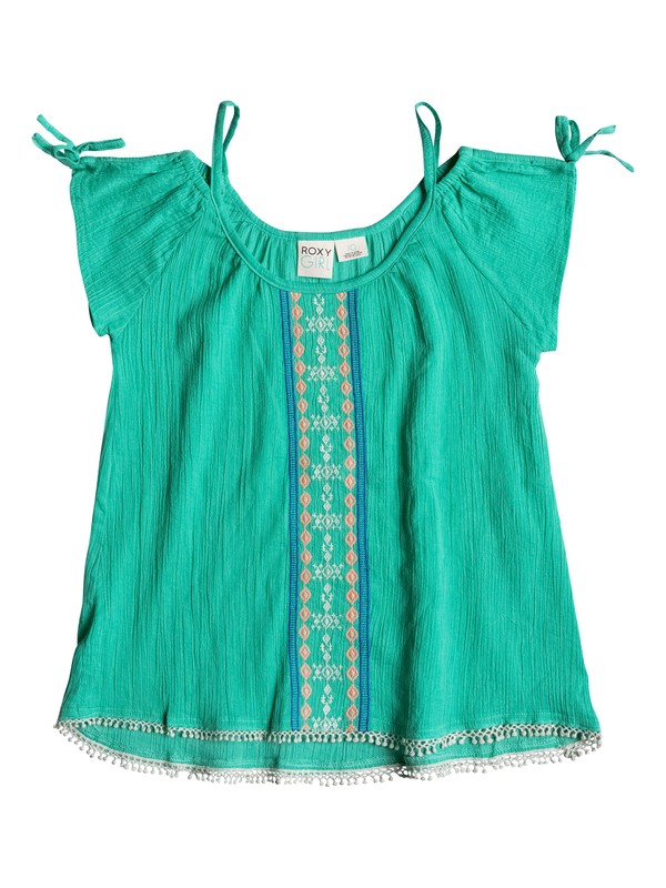 roxy, Girls 2-6 Bonfire Top, Mint Leaf (gmm0) 0 Girls 2-6 Bonfire Top RRM65236 Roxy