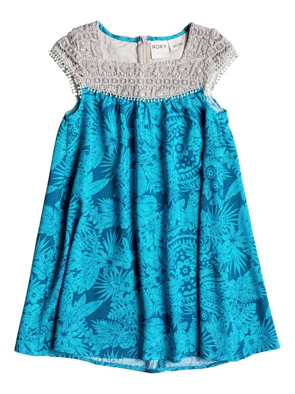 roxy, Girls 2-6 Oceanic Dress, Moroccan Blue (bsg0) 0 Girls 2-6 Oceanic Dress RRM68156 Roxy