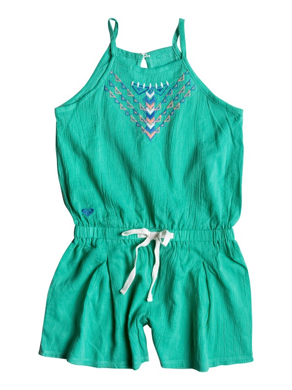 roxy, Girls 7-14 Summer Rain Romper, Mint Leaf (gmm0) 0 Girls 7-14 Summer Rain Romper RRM68297 Roxy