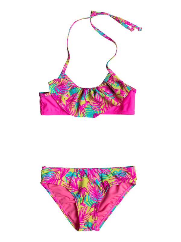 roxy, Girls 7-14 Paradise Beach Bandana Set, Pink Flambe - Solid (mlb0) 0 Girls 7-14 Paradise Beach Bandana Set RRM68547 Roxy