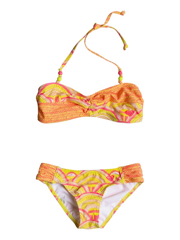 roxy, Girls 2-6 Sunrise Summer Bandeau Set, Yellow Cream (yfk0) 0 Girls 2-6 Sunrise Summer Bandeau Set RRM68856 Roxy