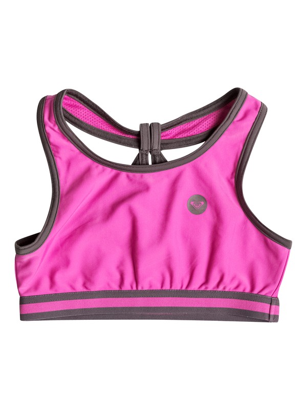 roxy, Girl's 7-14 Summer Sports Bra, Phlox Pink - Solid (mjt0) 0 Girl's 7-14 Summer Sports Bra RRS51027 Roxy