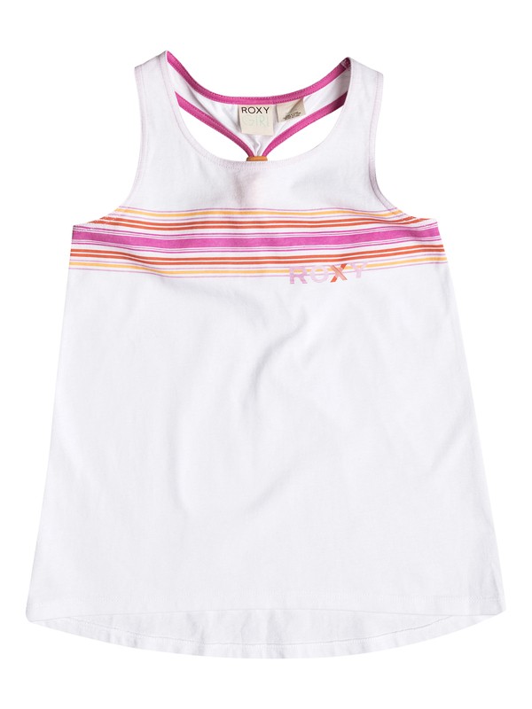 roxy, Girl's 7-14 Go Go Tunic Active Tank, Bright White (wbb0) 0 Girl's 7-14 Go Go Tunic Active Tank RRS51057 Roxy