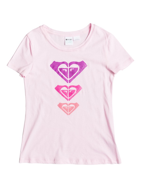 roxy, Girl's 7-14 Trio Crew Neck Tee, Pink Mist - Solid (mdz0) 0 Girl's 7-14 Trio Crew Neck Tee RRS51097 Roxy