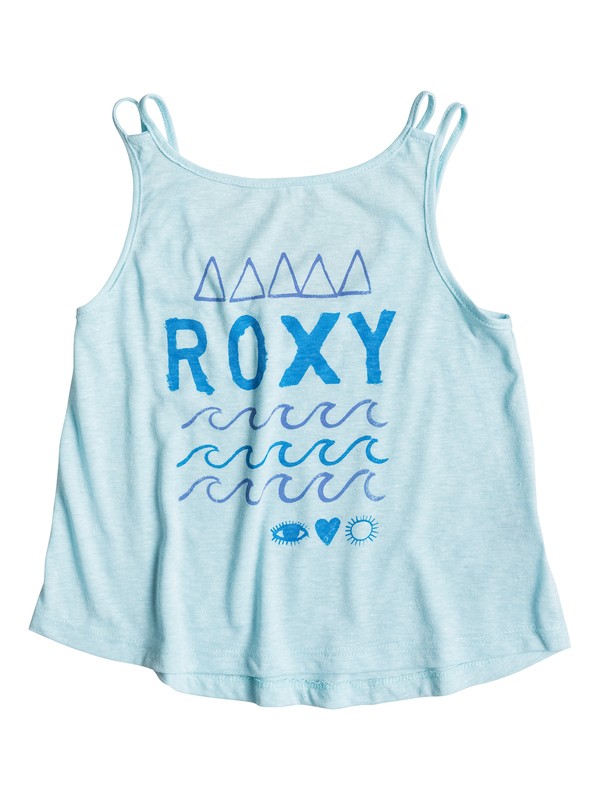 roxy, Girl's 7-14 I Love Sun Tank, Sky Blue (bgc0) 0 Girl's 7-14 I Love Sun Tank RRS51237 Roxy
