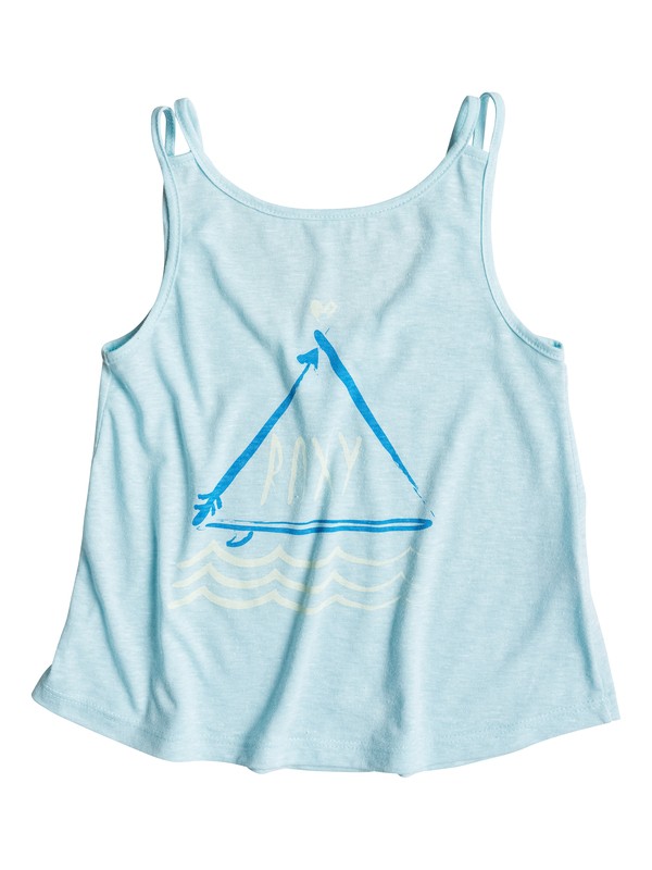 roxy, Girl's 7-14 Surf Camp Tank, Sky Blue (bgc0) 0 Girl's 7-14 Surf Camp Tank RRS51247 Roxy