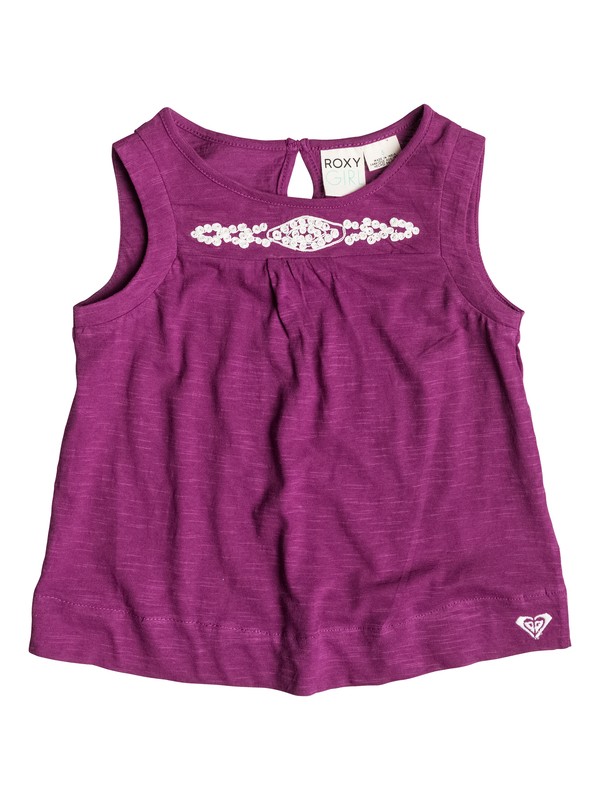 roxy, Girl's 2-6 Beach Bunny Top, Grape Juice - Solid (pqy0) 0 Girl's 2-6 Beach Bunny Top RRS51296 Roxy
