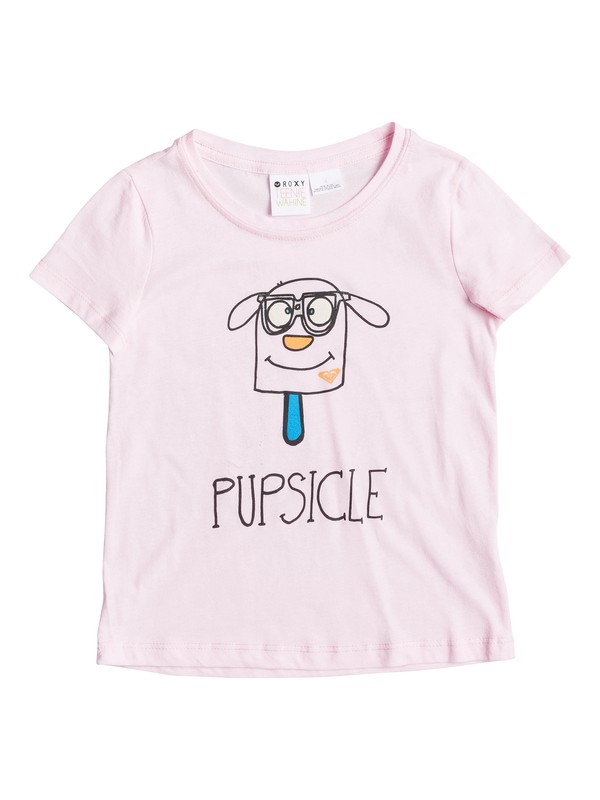 roxy, Girl's 2-6 Pupsicle Tee, Pink Mist - Solid (mdz0) 0 Girl's 2-6 Pupsicle Tee RRS51556 Roxy