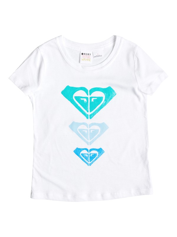 roxy, Girl's 2-6 Star's and Lines Tee, Bright White (wbb0) 0 Girl's 2-6 Star's and Lines Tee RRS51596 Roxy