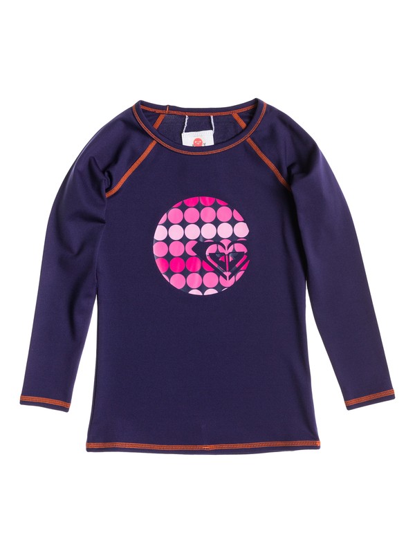 roxy, Girl's 2-6 Kailedscope Long Sleeve Rashguard, Astral Aura - Solid (pss0) 0 Girl's 2-6 Kailedscope Long Sleeve Rashguard RRS51776 Roxy