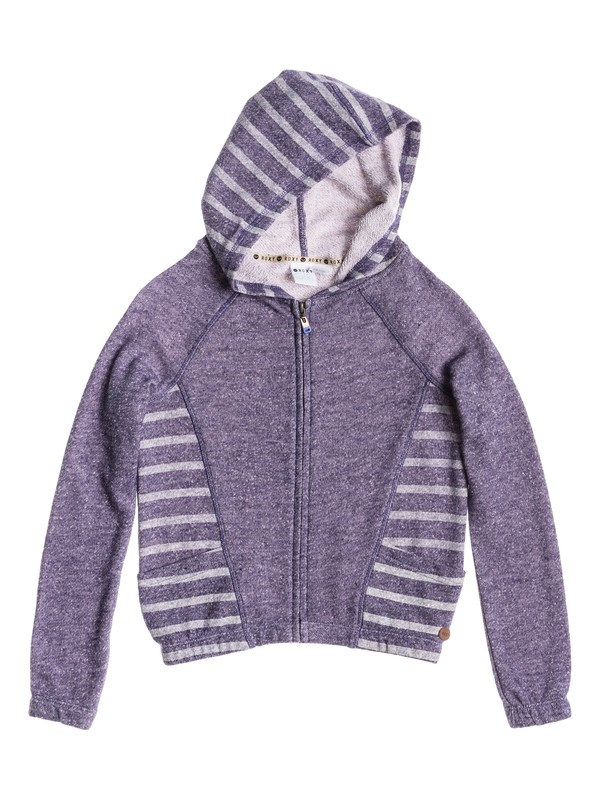 roxy, Girl's 7-14 Play Time Stripe Hoodie, Astral Aura-3 (pss3) 0 Girl's 7-14 Play Time Stripe Hoodie RRS52077 Roxy