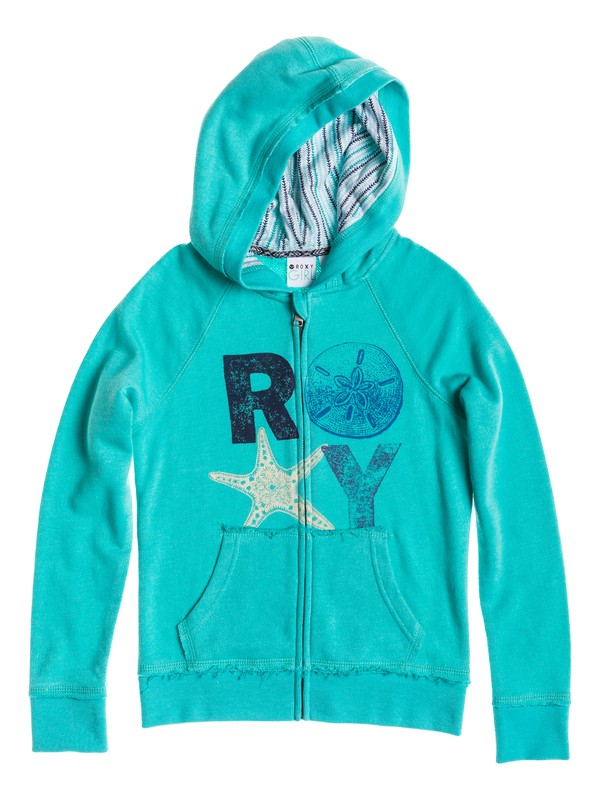 roxy, Girl's 7-14 Positano Hoodie, Baltic (blk0) 0 Girl's 7-14 Positano Hoodie RRS52097 Roxy