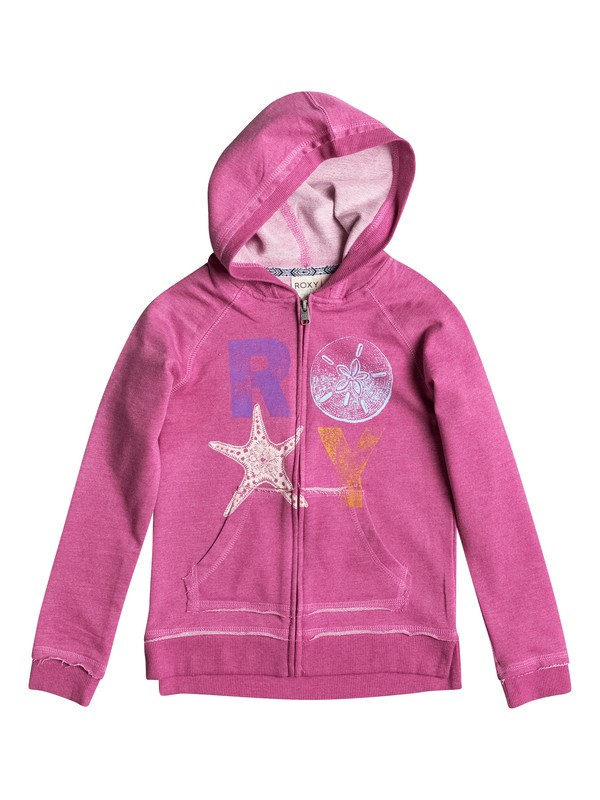 roxy, Girl's 2-6 Moon Dust Hoodie, Very Berry - Heather (mmwh) 0 Girl's 2-6 Moon Dust Hoodie RRS52246 Roxy