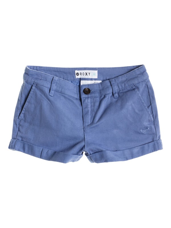 roxy, Girl's 7-14 Mahalo Shorts, Bleached Denim (pmk0) 0 Girl's 7-14 Mahalo Shorts RRS53097 Roxy