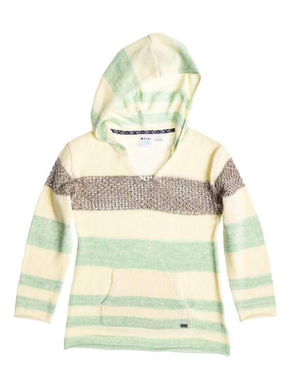 roxy, Girl's 7-14 Skyline Sweater, Cameo Green-3 (gef3) 0 Girl's 7-14 Skyline Sweater RRS56027 Roxy
