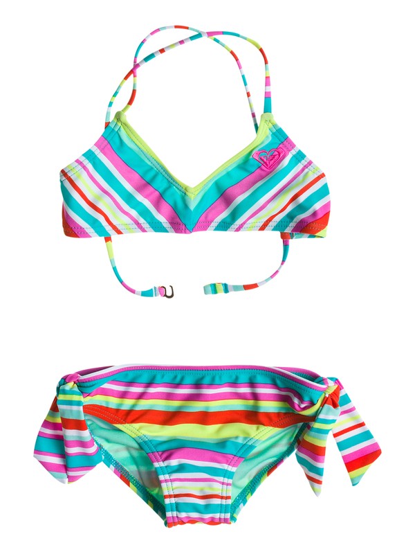 roxy, Girl's 2-6 Surf's Up Stripe Bandeau Set, Ceramic - Stripe_1 (blw3) 0 Girl's 2-6 Surf's Up Stripe Bandeau Set RRS58566 Roxy