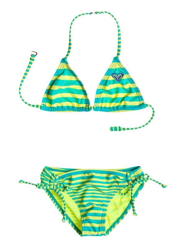 roxy, Girl's 2-6 All Aboard Tiki Tri Set, Ceramic - Stripe_1 (blw3) 0 Girl's 2-6 All Aboard Tiki Tri Set RRS58666 Roxy