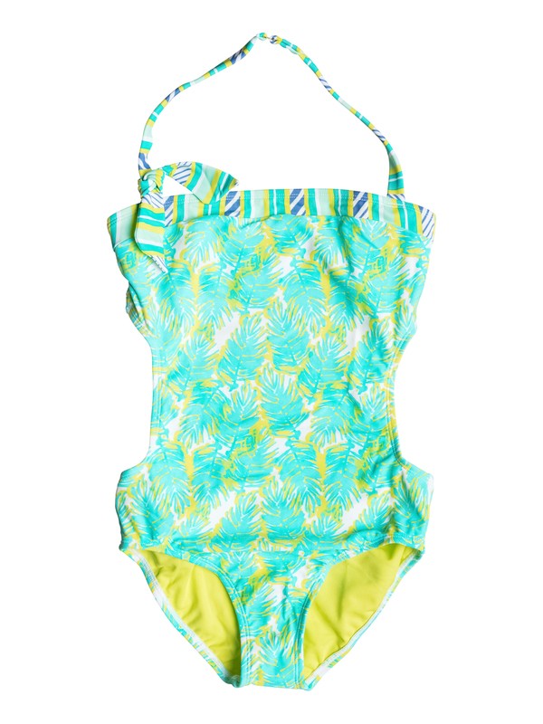 roxy, Girl's 7-14 Palm Palm Onepiece, Ceramic - Pattern_1 (blw6) 0 Girl's 7-14 Palm Palm Onepiece RRS58707 Roxy