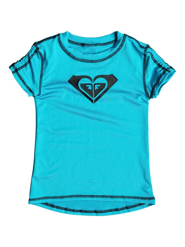 roxy, Girl's 2-6 Core Rashguard, Caribbean Sea (bnz0) 0 Girl's 2-6 Core Rashguard RRX50176 Roxy